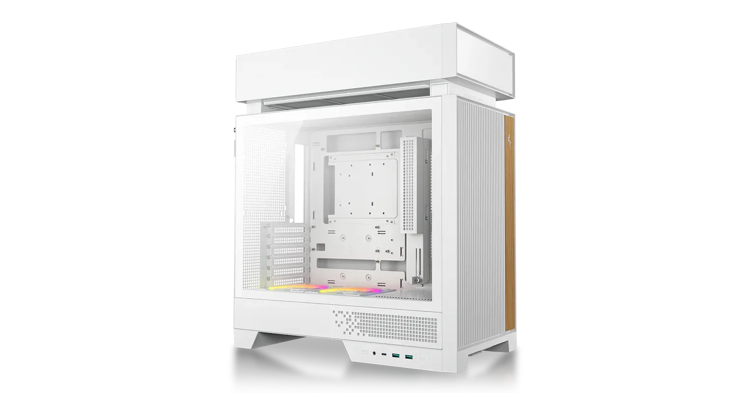 DEEPCOOL CL660 ARGB ATX Mid Tower Cabinet (White) overview 1
