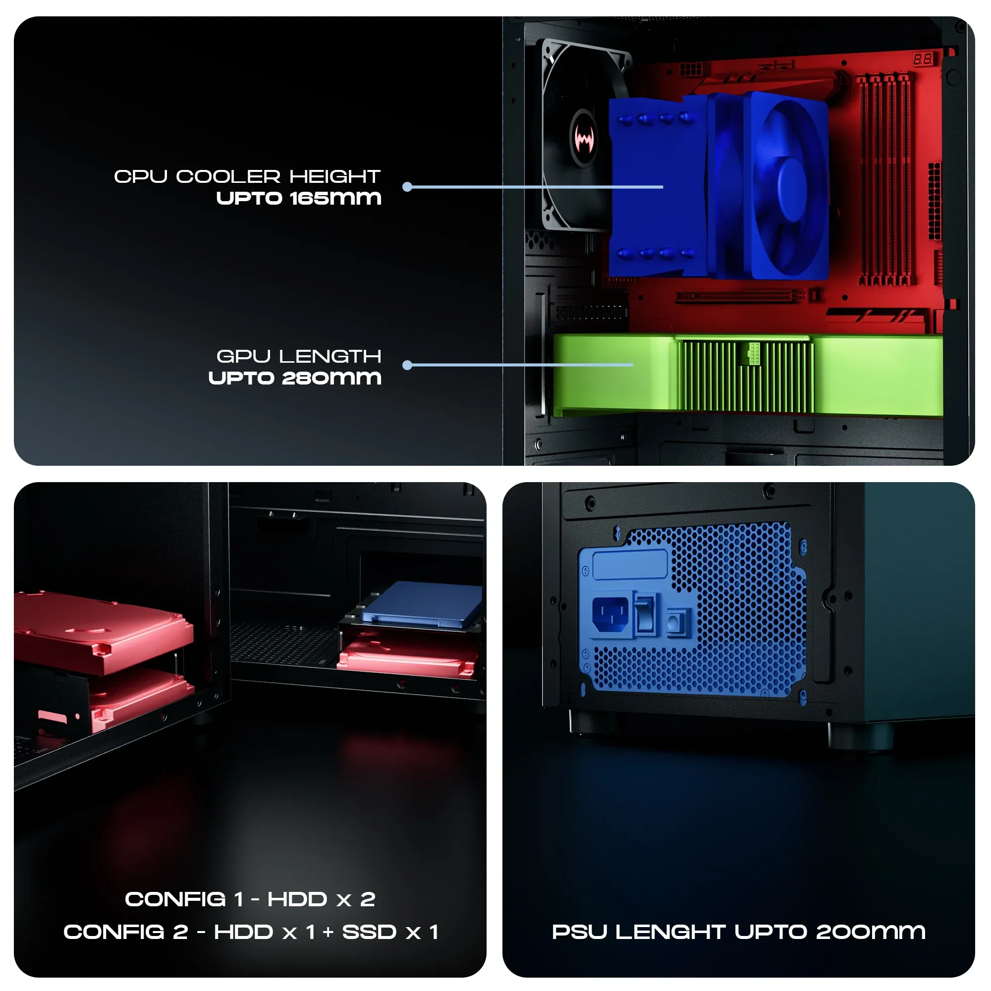 Dawg V 110 M-ATX Mini Tower Case overview 5