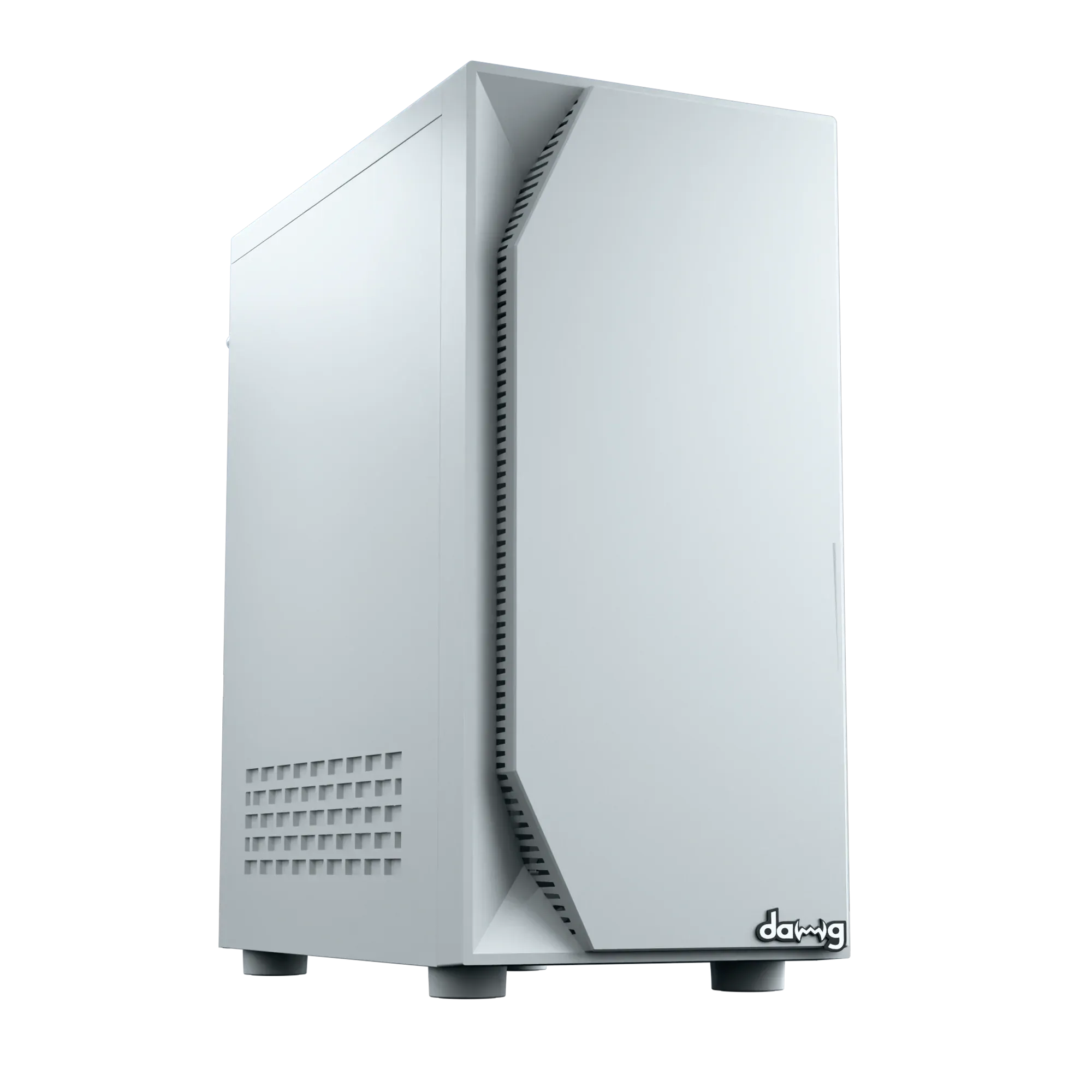 Dawg V 211 ATX Mid Tower Case White overview 1