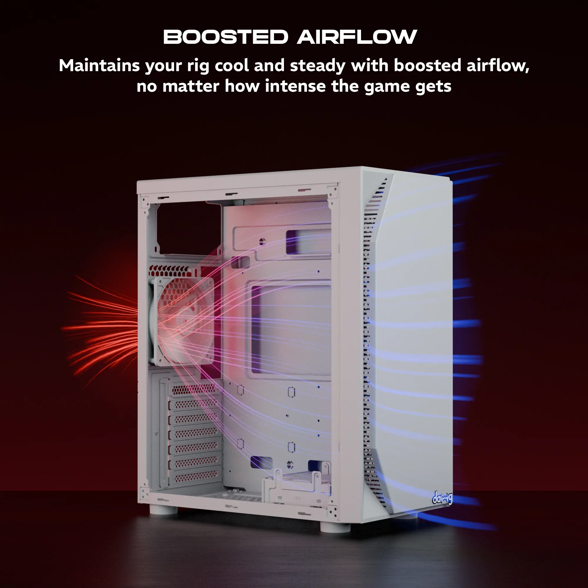 Dawg V 211 ATX Mid Tower Case White overview 3