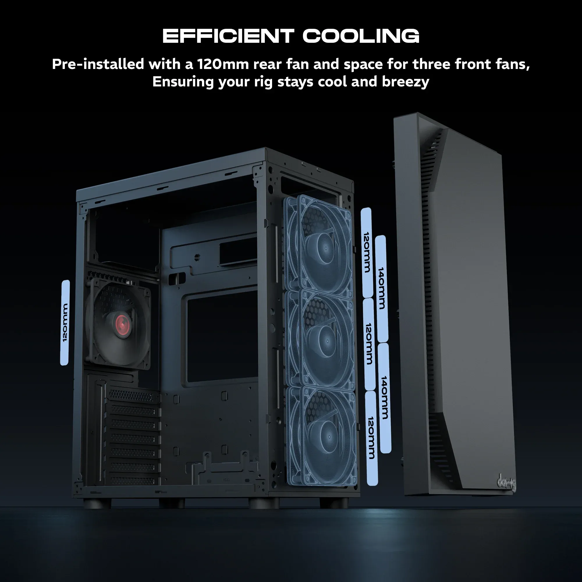 Dawg V 211 ATX Mid Tower Case overview 2