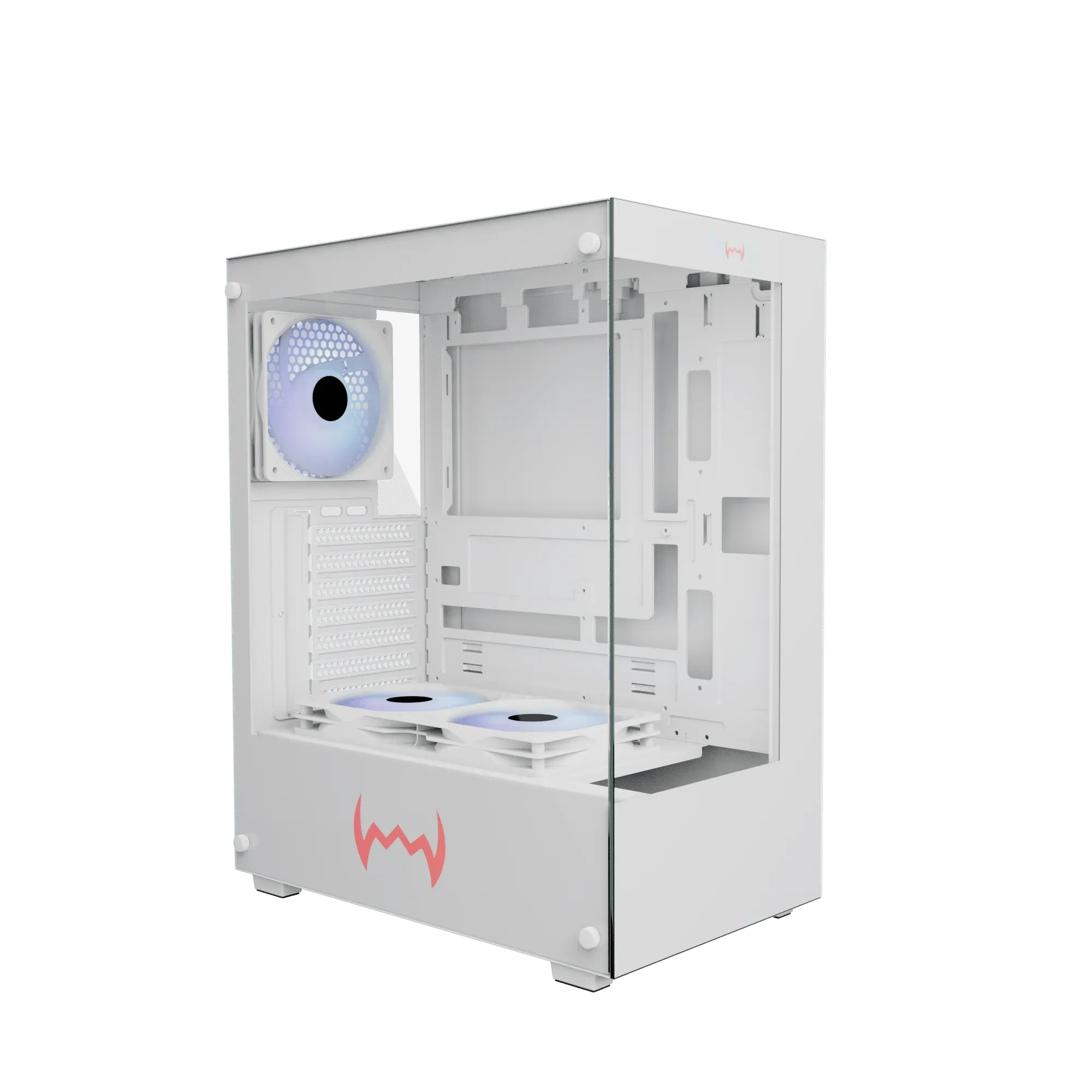 Dawg X 430 ARGB ATX Mid Tower Case - White overview 1