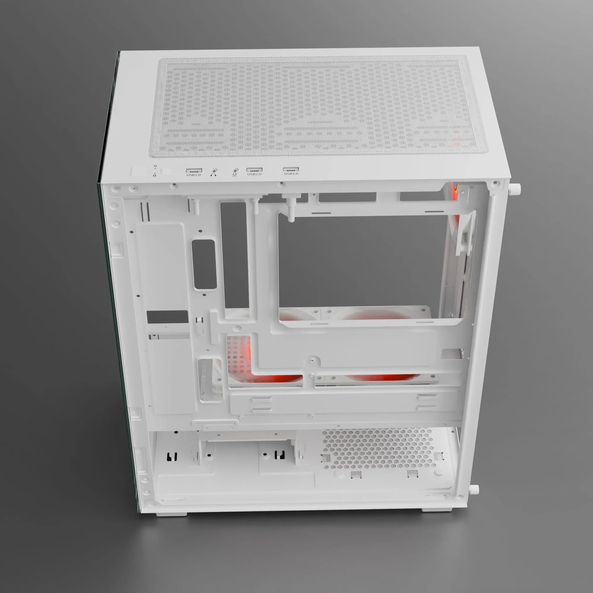 Dawg X 430 ARGB ATX Mid Tower Case - White overview 6