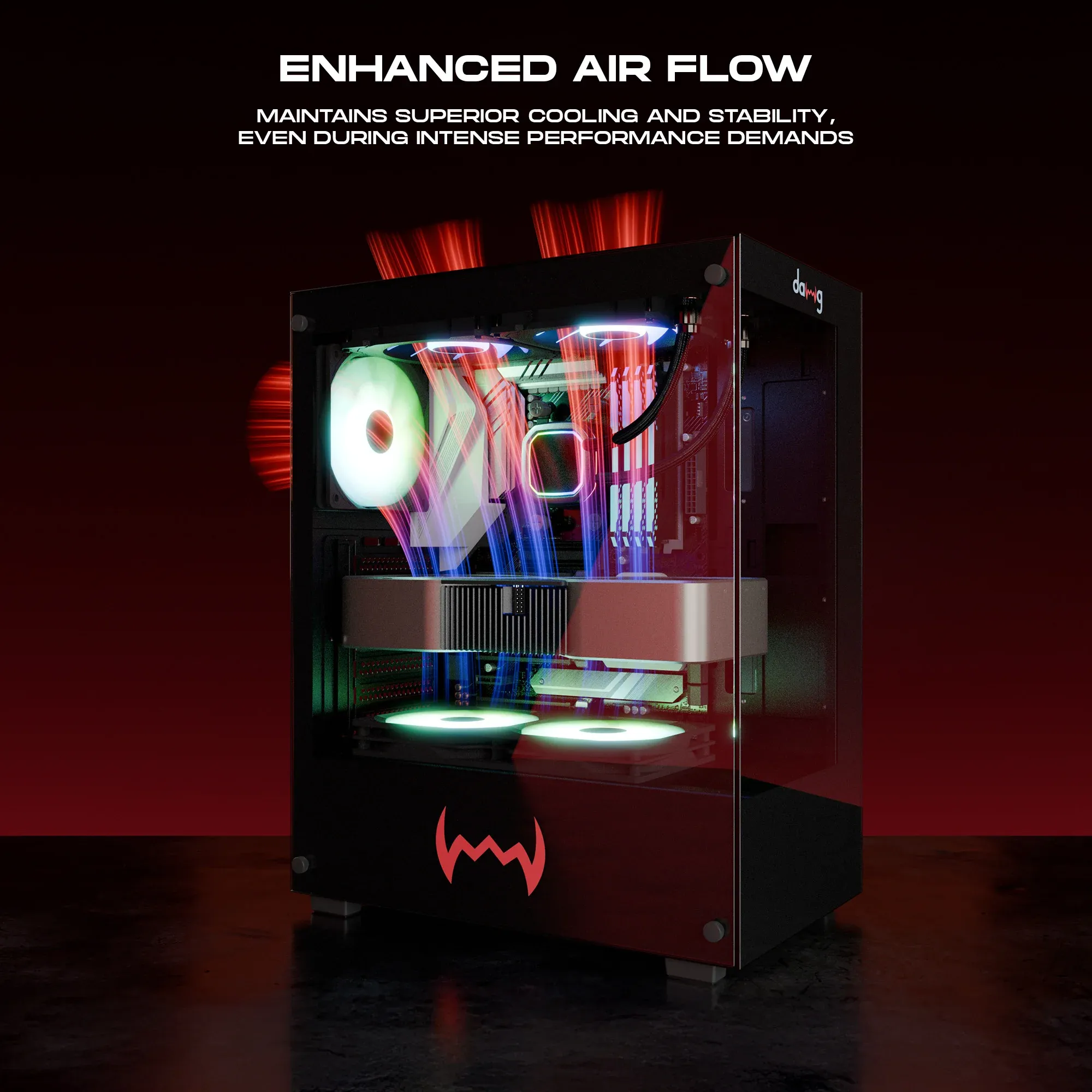Dawg X 430 ARGB ATX Mid Tower Case overview 3