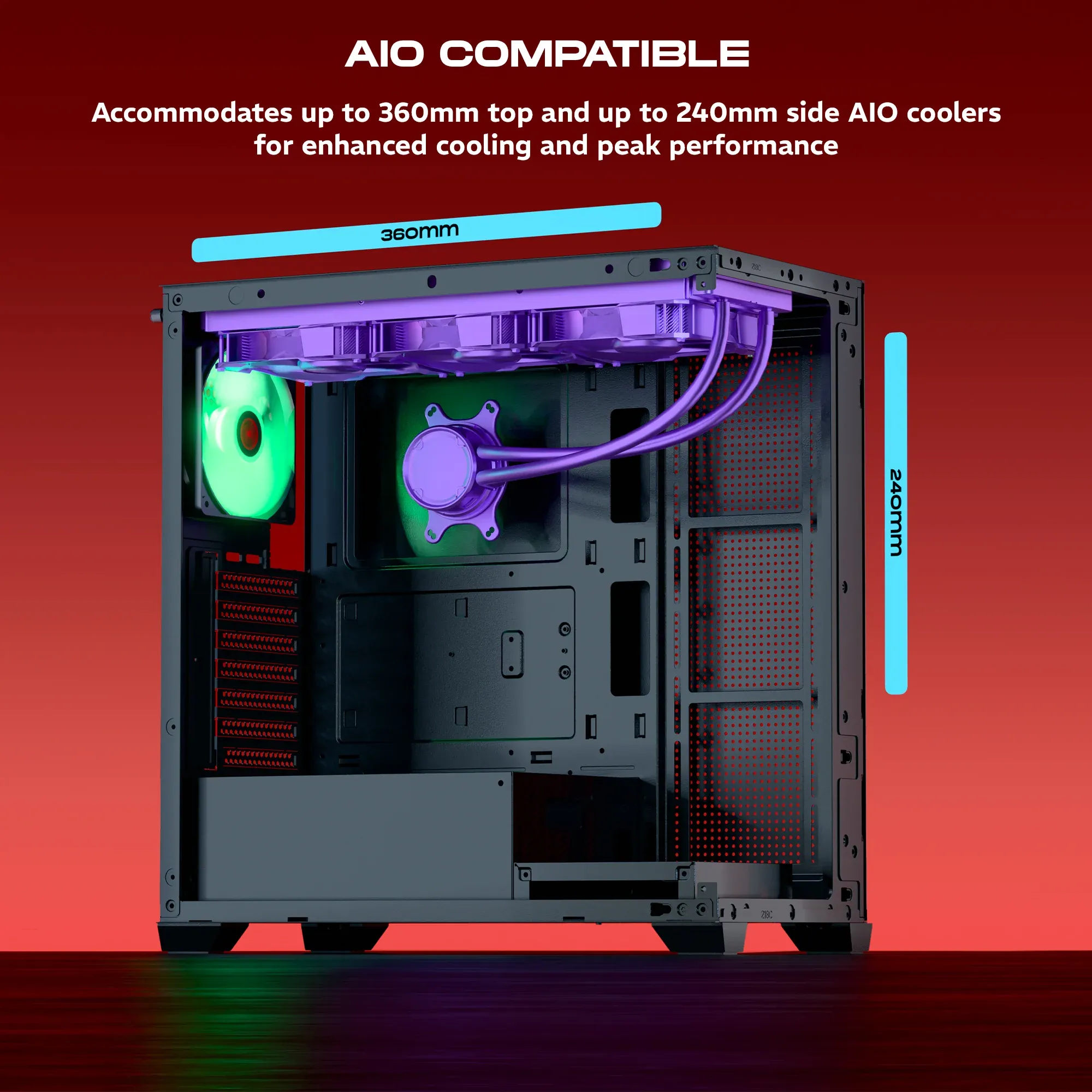 Dawg X 520 ARGB ATX Mid Tower Case overview 3