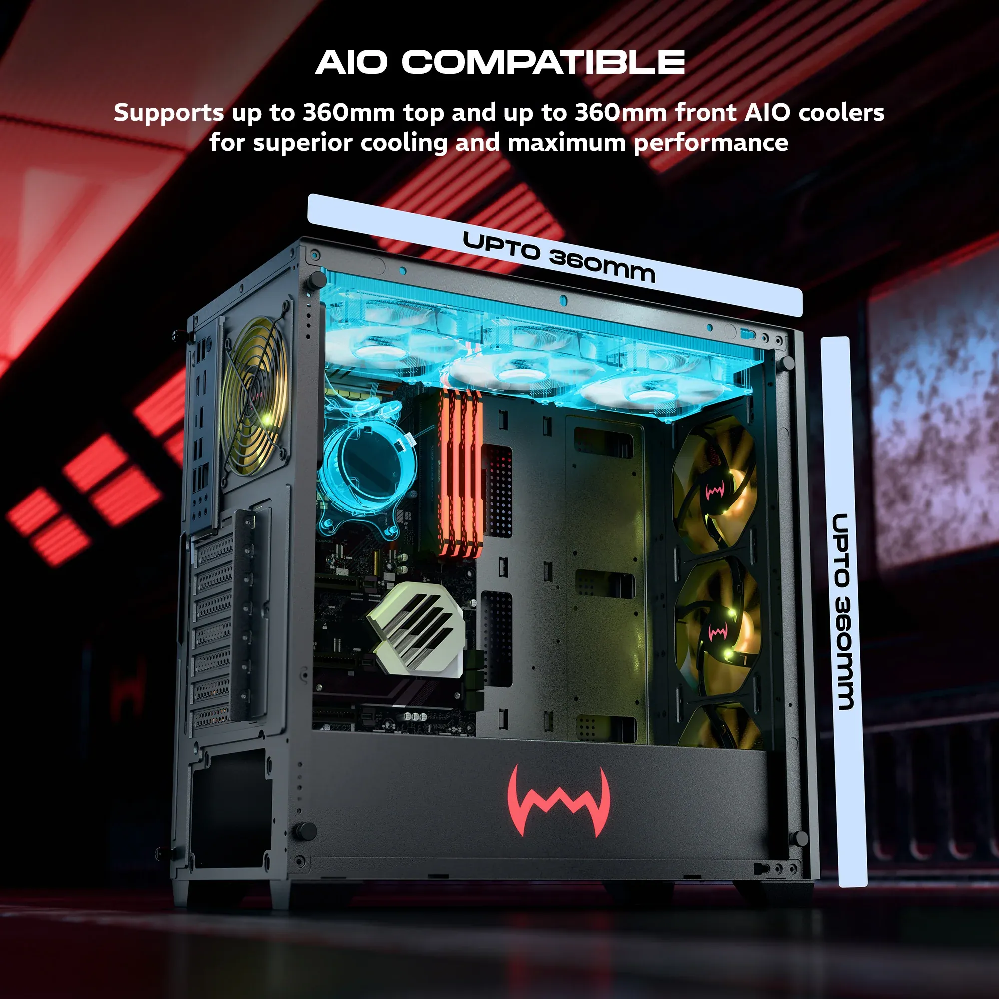 Dawg X 540 ARGB E-ATX Full Tower Case - White overview 3