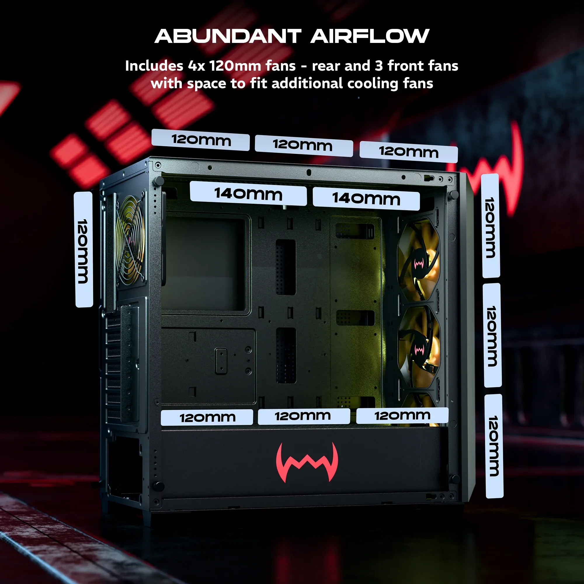Dawg X 540 ARGB E-ATX Full Tower Case overview 5
