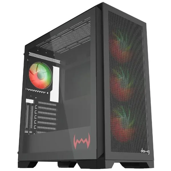 Dawg Y 720 Mid Tower ATX Cabinet (Black)