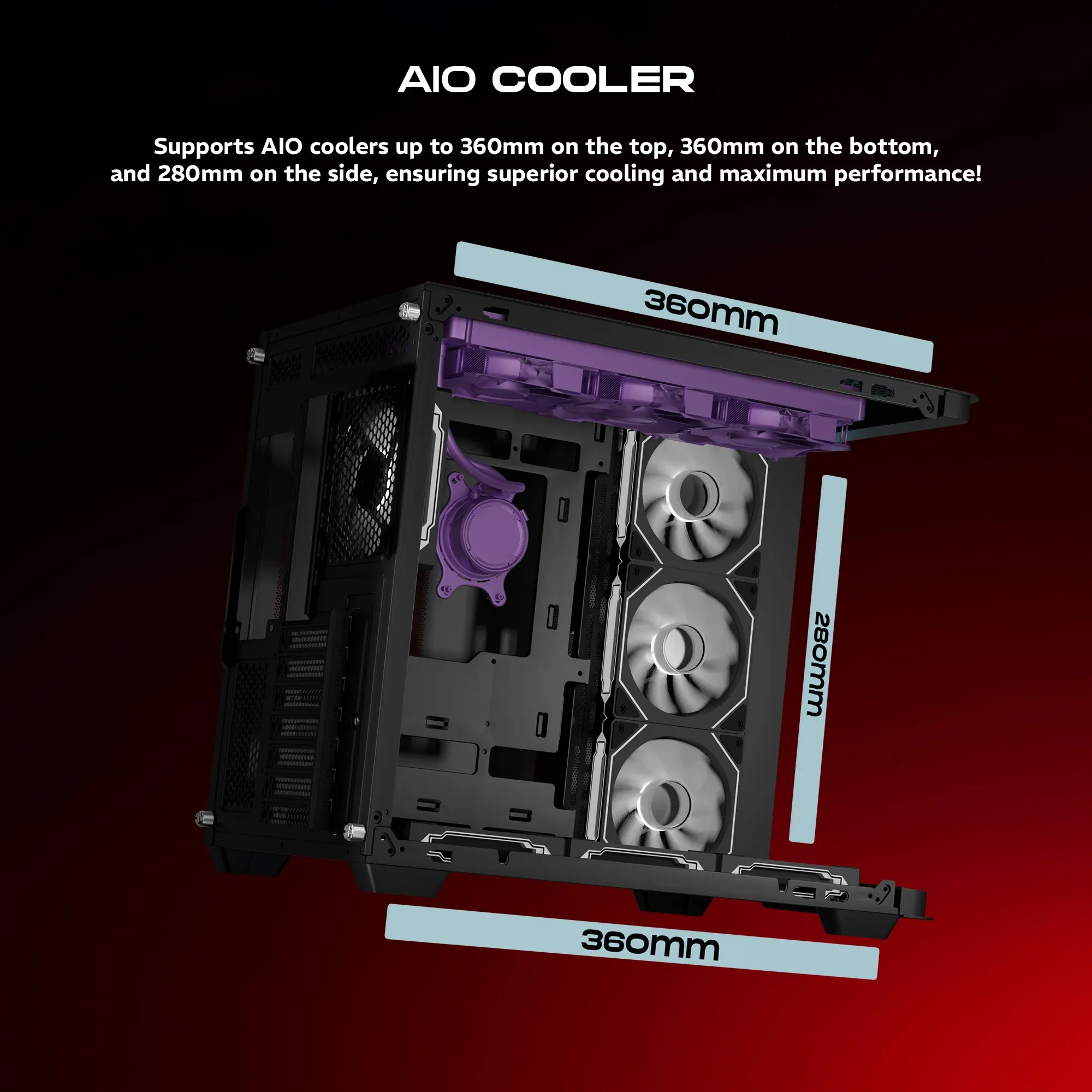 Dawg Y 820 ARGB ATX Mid Tower Case overview 2