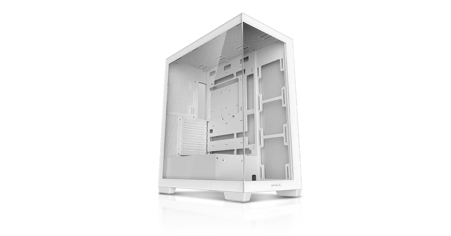 DeepCool CG580 Panaromic ATX PC Cabinet - White overview 2