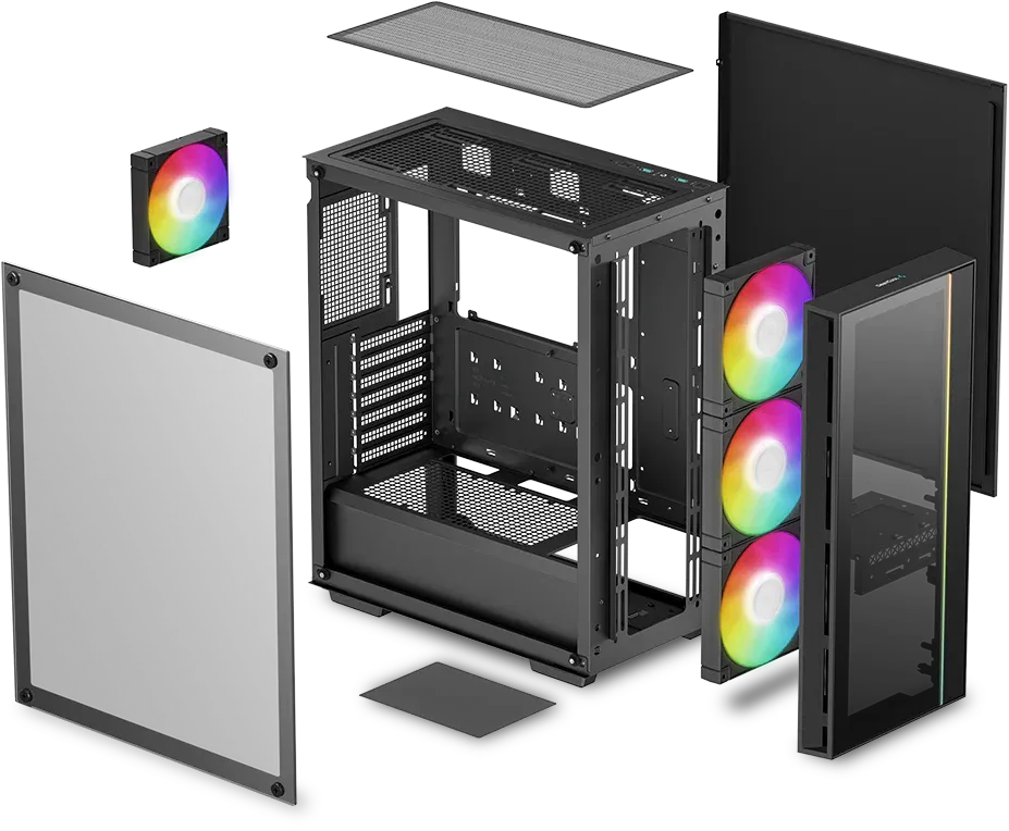 DeepCool MATREXX 55 V4 (ATX) Mid Tower Cabinet (Black) overview 2