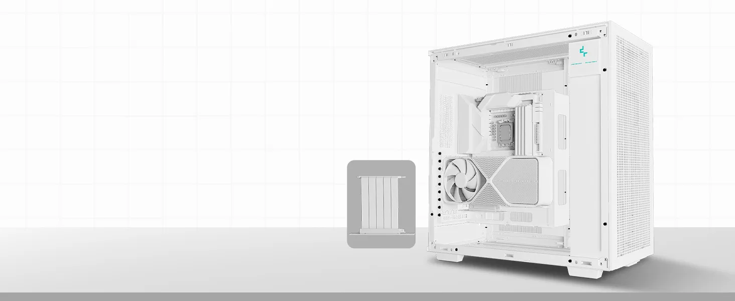 DeepCool Morpheus ARGB (E-ATX) Full Tower Cabinet (White) overview 1