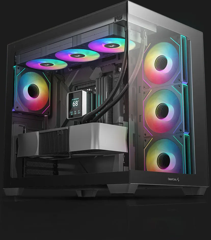 Deepcool CG530 4F Mid Tower Cabinet - Black overview 1