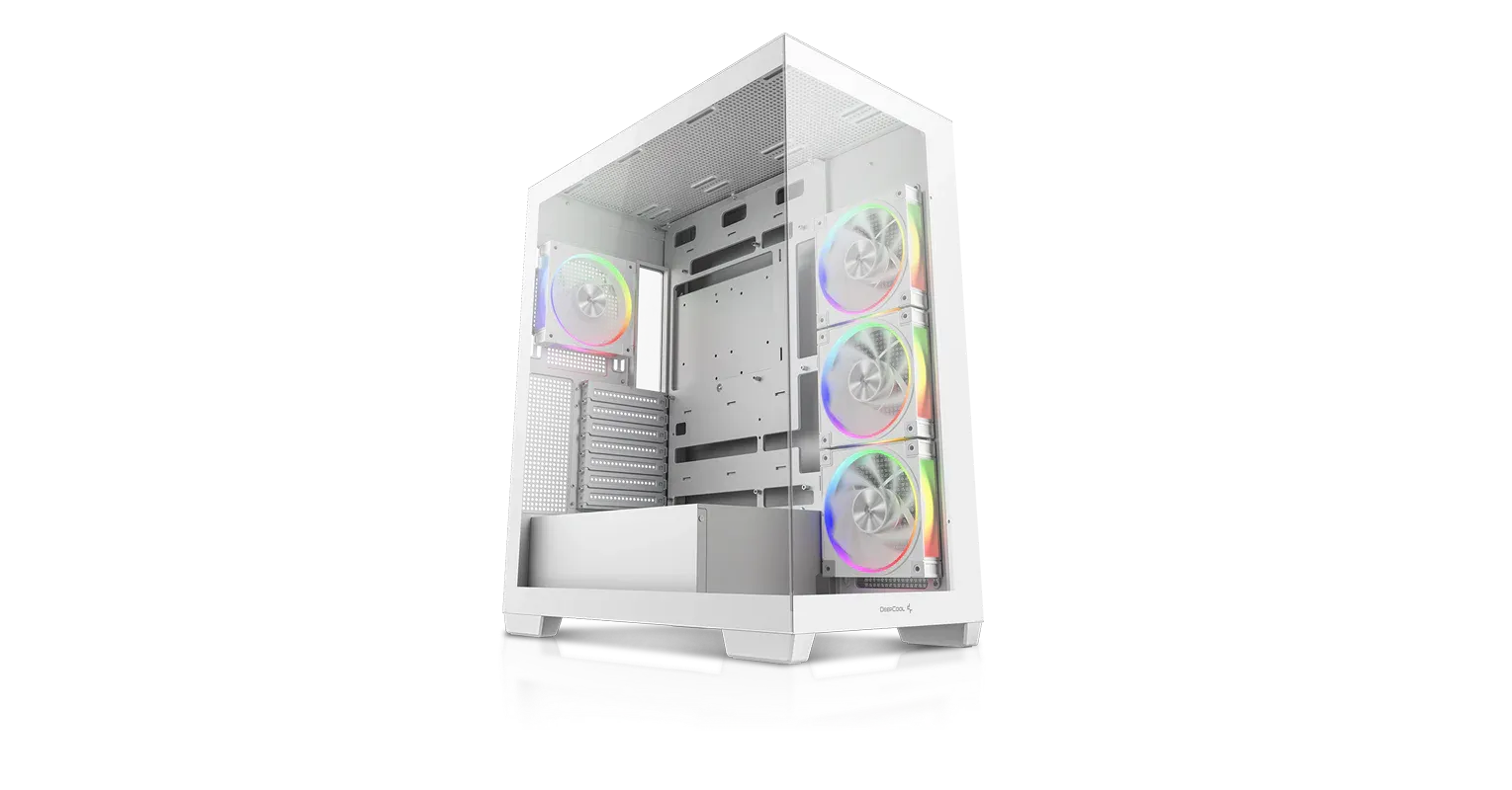 Deepcool CG580 4F V2 Mid Tower Cabinet (White) overview 1