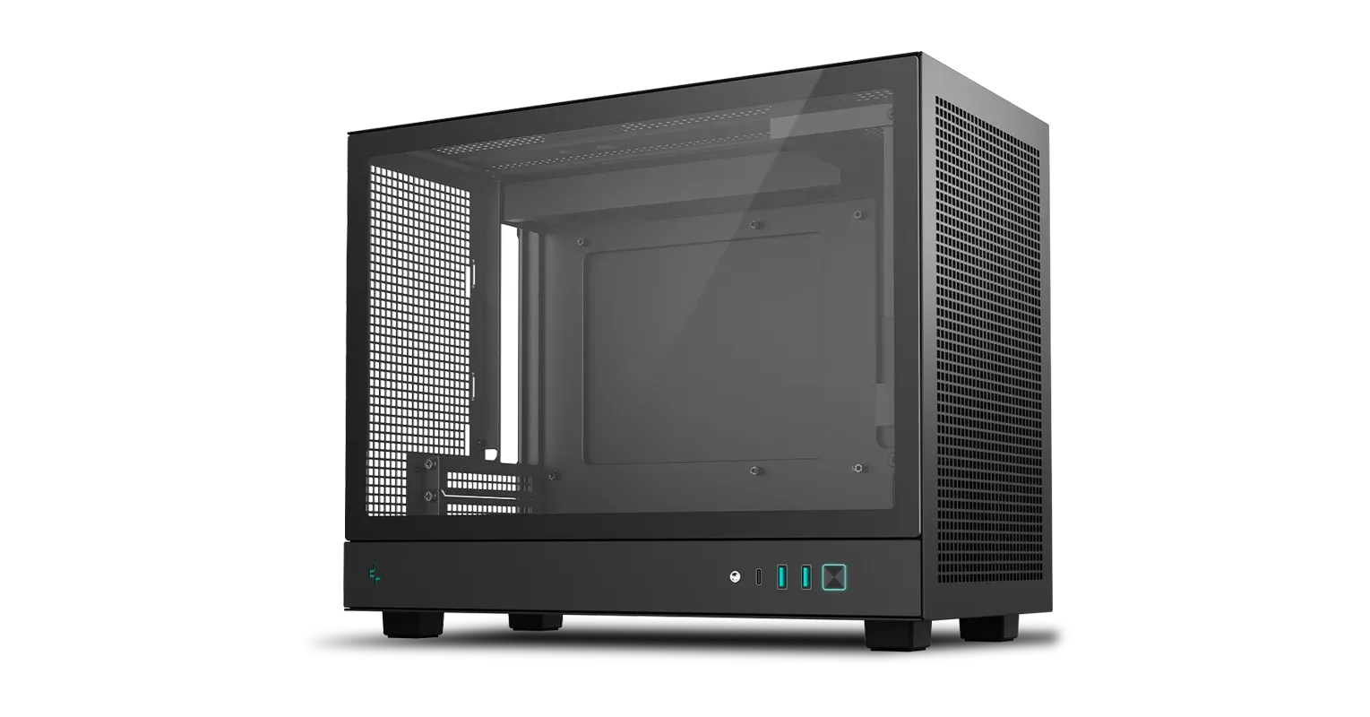 Deepcool CH160 Plus Mini-ITX Mid Tower Cabinet Black (R-CH160-BKNGM0-G) overview 1