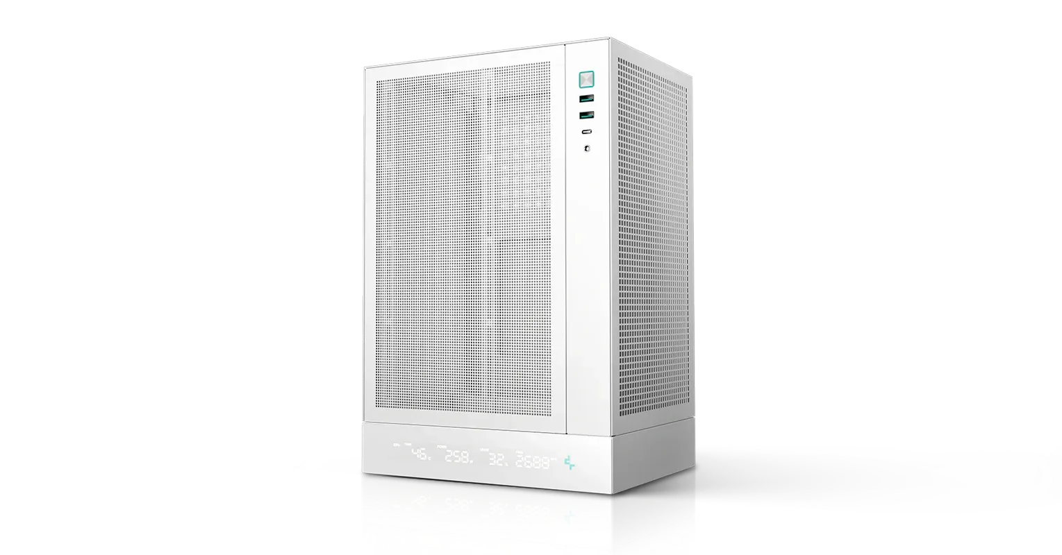 Deepcool CH170 Digital WH mITX Cabinet overview 1