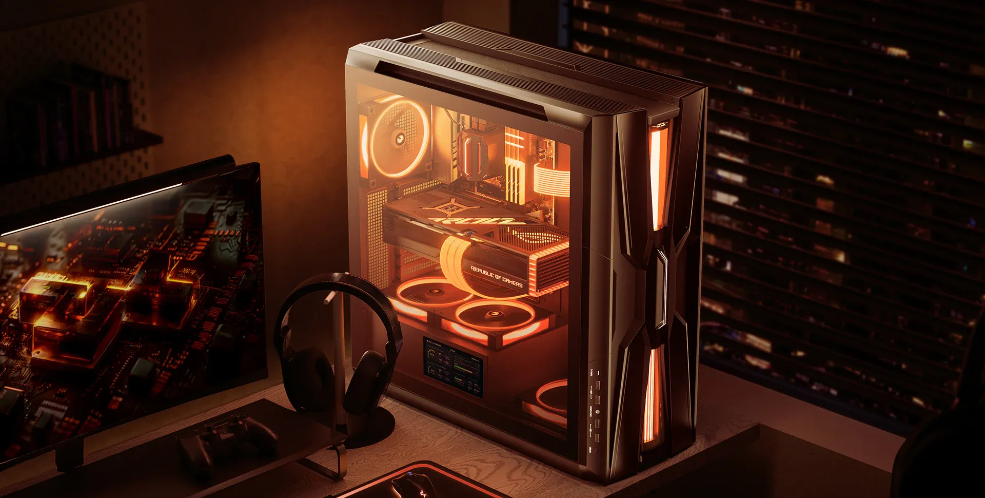 Deepcool Genome III E-ATX Full Tower Cabinet Black (R-GENOME-BKALA3-G-3) overview 4
