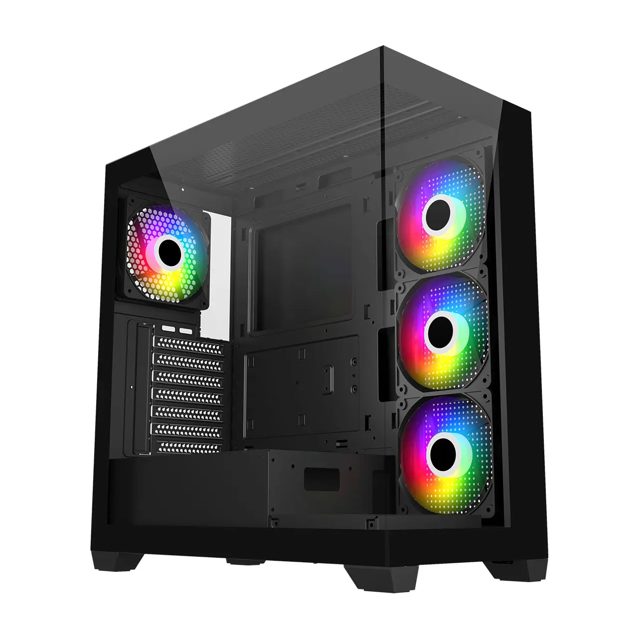 FSP M340-BA ARGB White ATX Mid Tower Gaming PC Cabinet