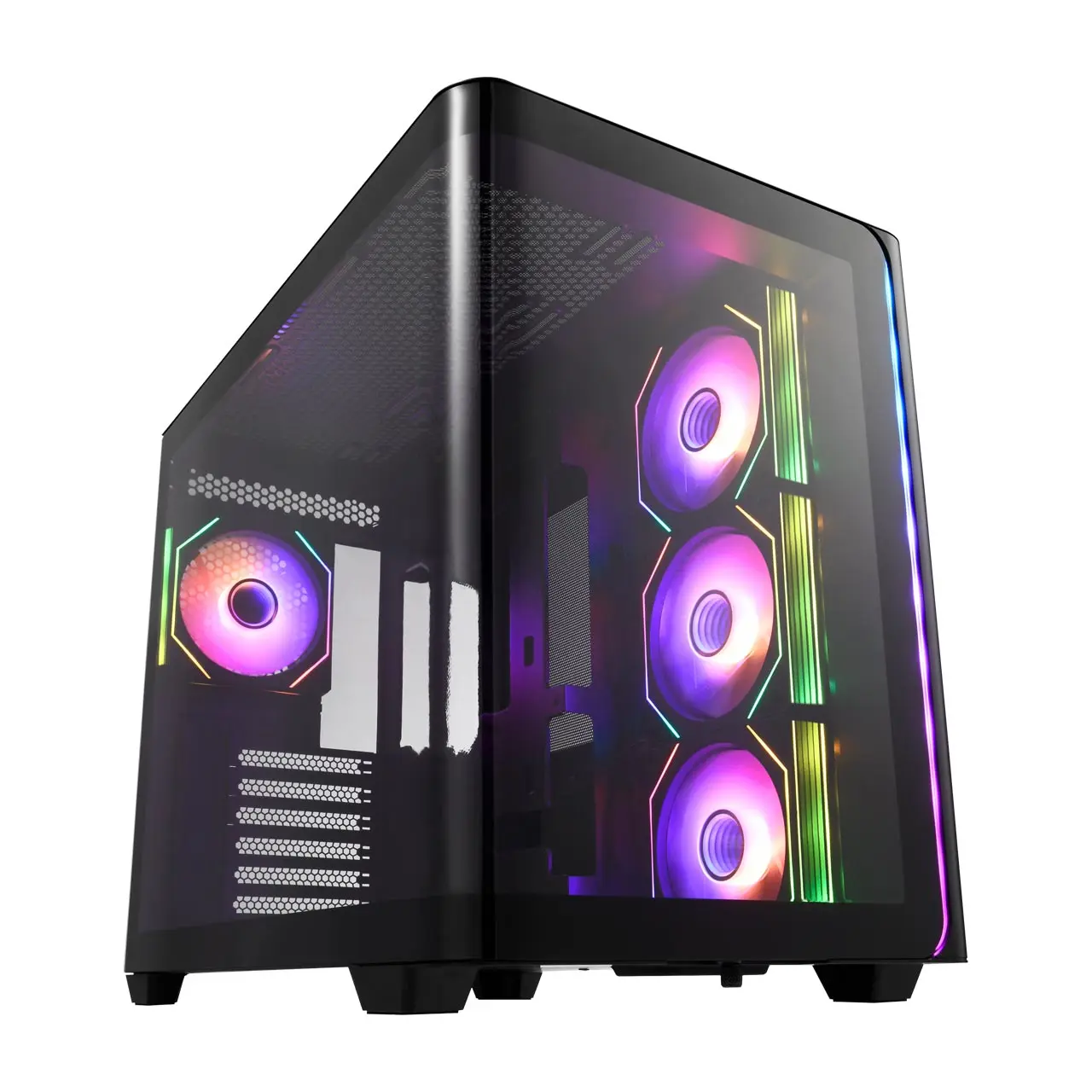 FSP M580 ARGB Black ATX Mid Tower Gaming PC Cabinet
