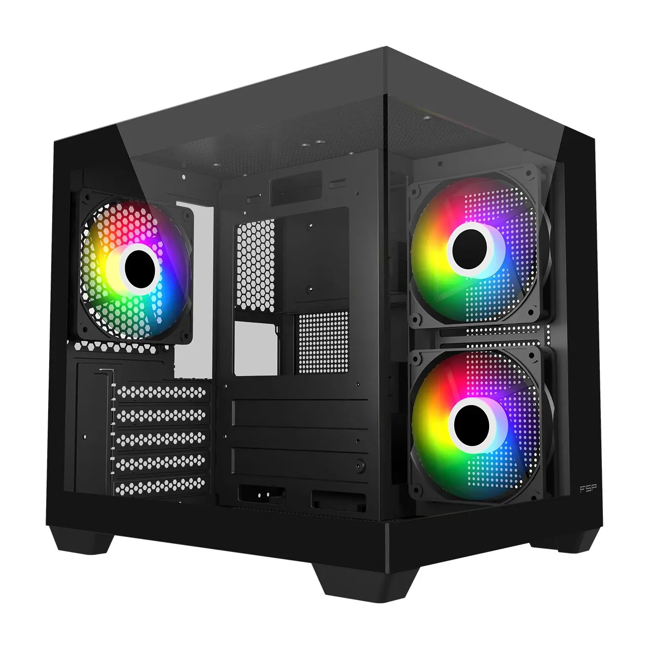 FSP S140-BA ARGB Micro Black Gaming PC Cabinet