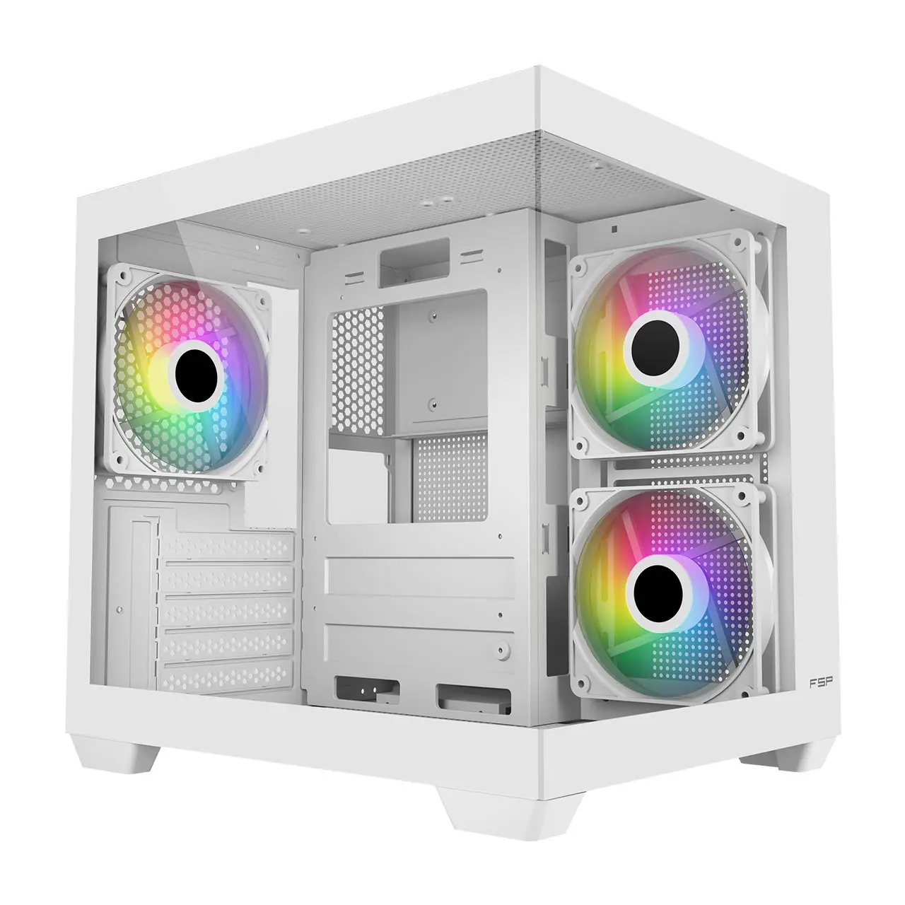 FSP S140-WA ARGB Micro White Gaming PC Cabinet