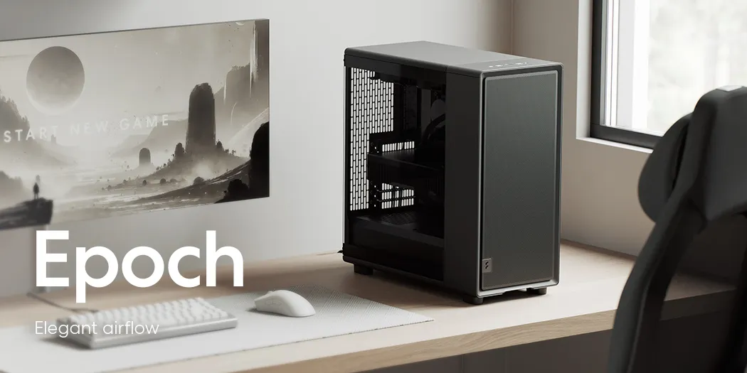 Fractal Design Epoch ATX Mid-Tower Case (Black with Light Tint TG ) overview 2