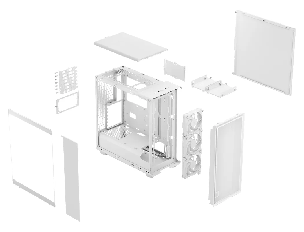Fractal Design Epoch ATX Mid-Tower Case (White with Clear Tint TG) overview 25