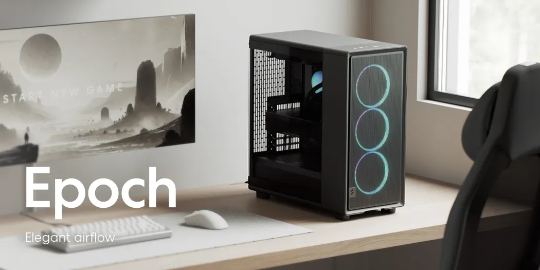Fractal Design Epoch RGB ATX Mid-Tower Case (Black with Light Tint TG) overview 15
