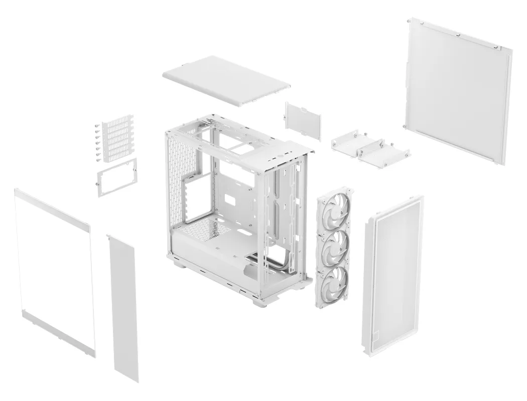 Fractal Design Epoch RGB Mid-Tower Case (White with Clear Tint TG) overview 25
