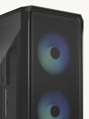 Fractal Design Focus 2 Mesh RGB TG Clear Tint (ATX) Mid Tower Cabinet (Black) overview 2
