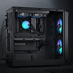Fractal Design Focus 2 Mesh RGB TG Clear Tint (ATX) Mid Tower Cabinet (Black) overview 6