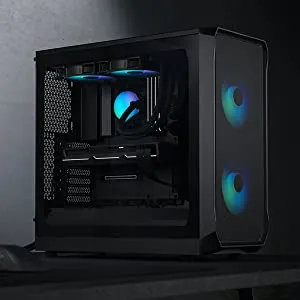 Fractal Design Focus 2 Mesh RGB TG Clear Tint (ATX) Mid Tower Cabinet (Black) overview 7