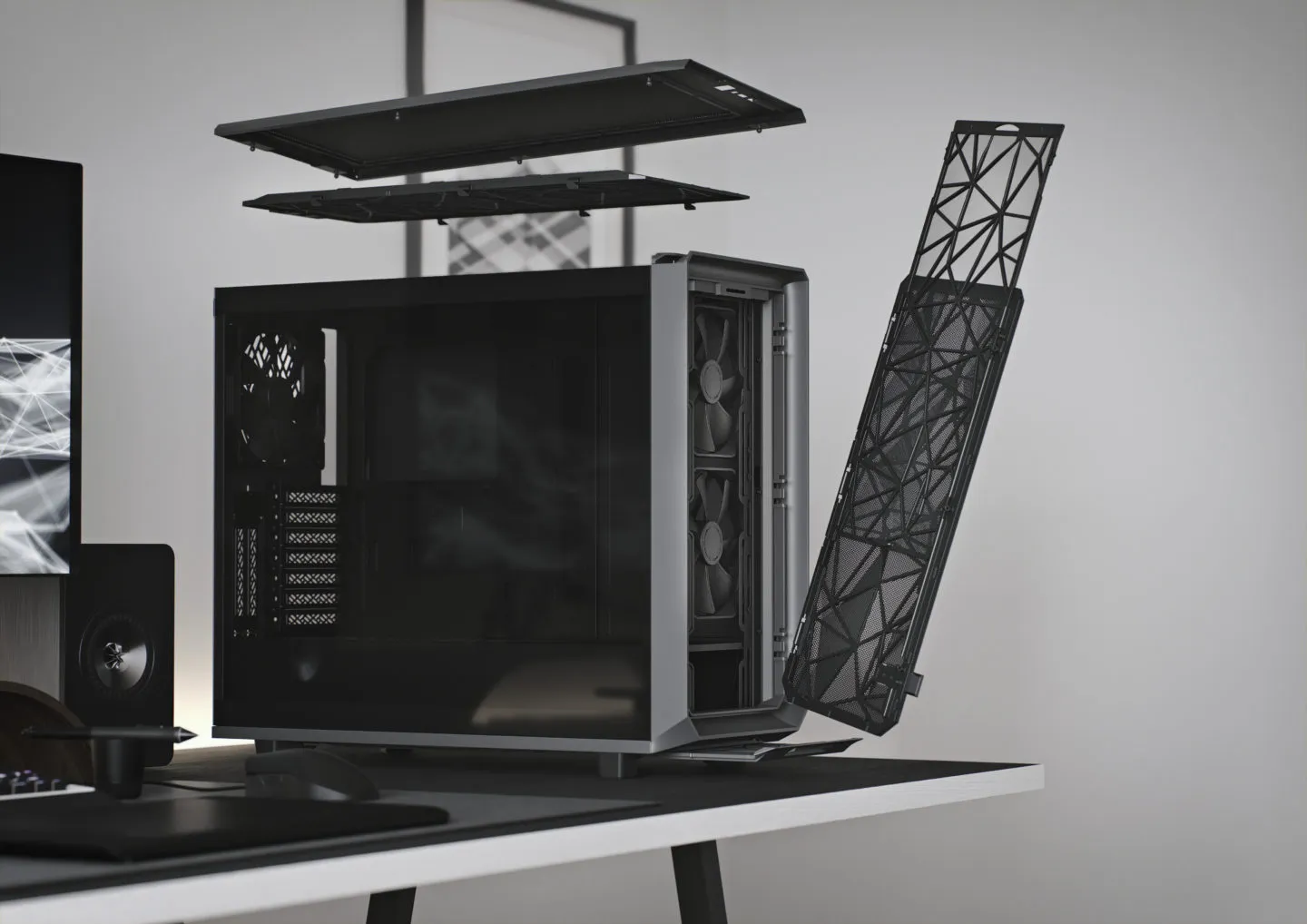 Fractal Design Meshify 2 Compact Cabinet ( Solid Black) overview 1