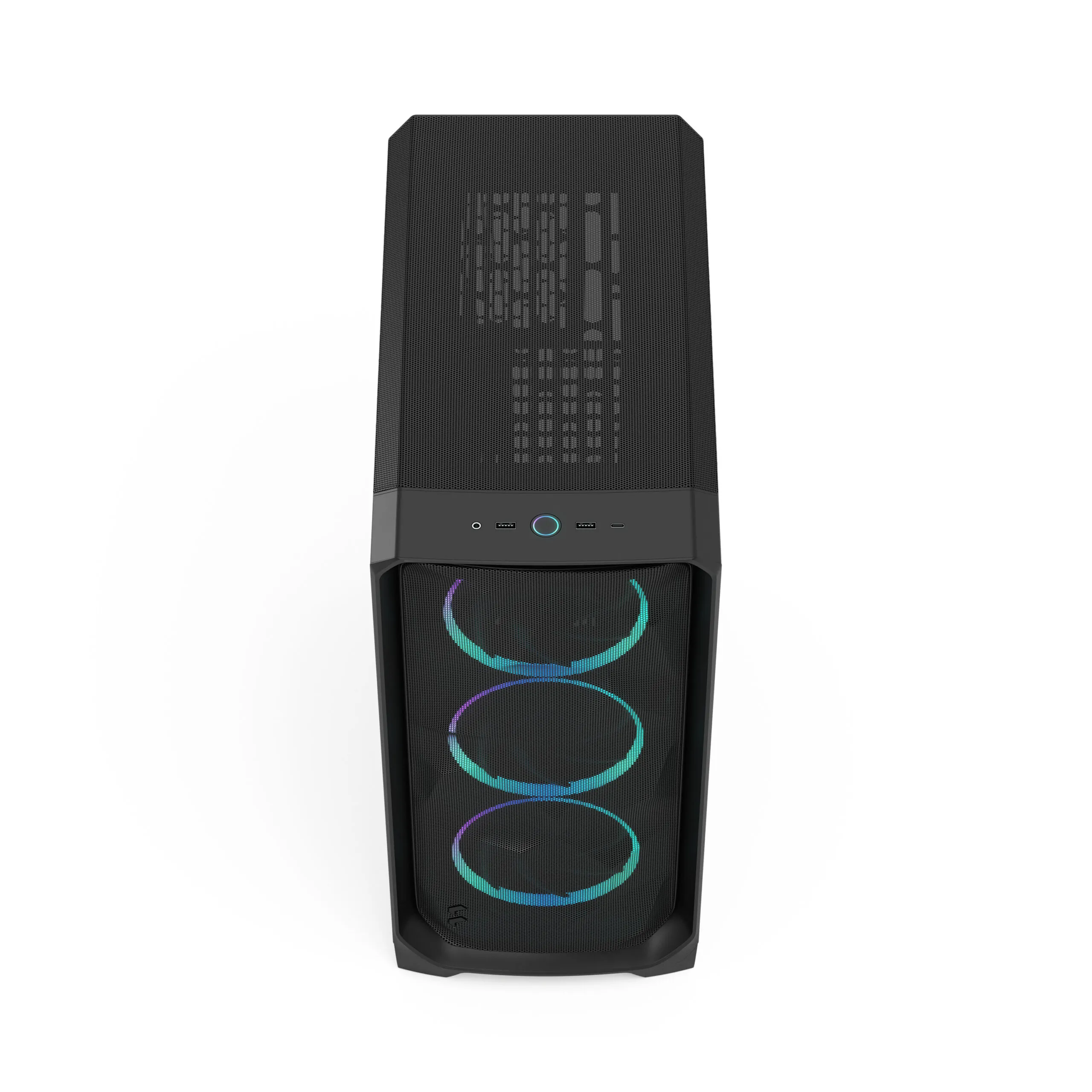 Fractal Design Meshify 3 RGB Light Tint TG ATX Mid Tower PC Case (Black) overview 3