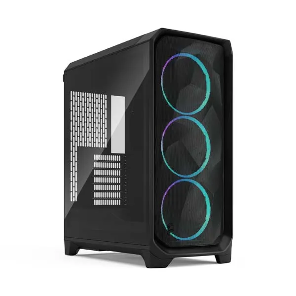 Fractal Design Meshify 3 RGB Light Tint TG ATX Mid Tower PC Case (Black)