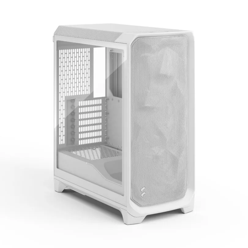 Fractal Design Meshify 3 RGB TG Clear Tint Mid-Tower Case (White) overview 1