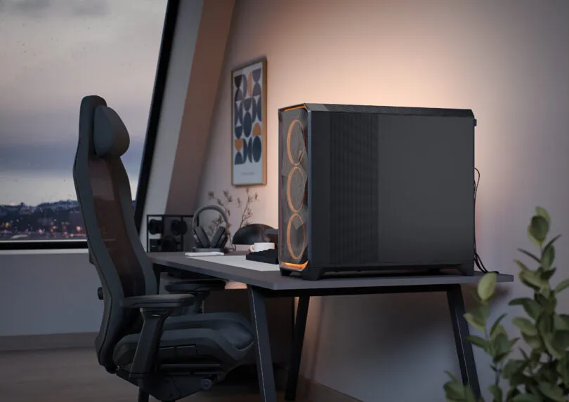 Fractal Design Meshify 3 XL RGB TG Light Tint Full Tower Case ( Black ) overview 2