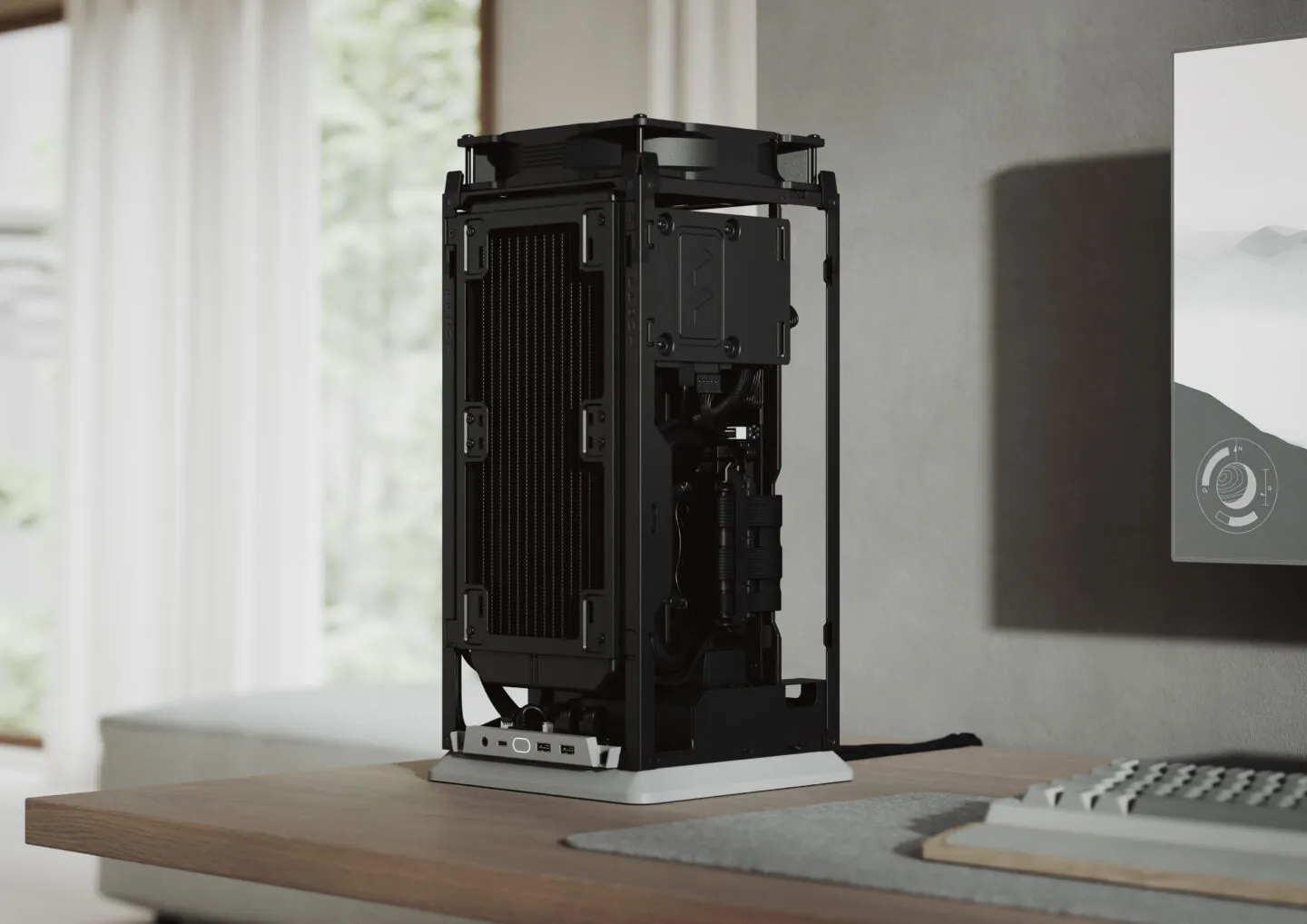Fractal Design Mood Mini-ITX Small Form Factor Case (Black) overview 7