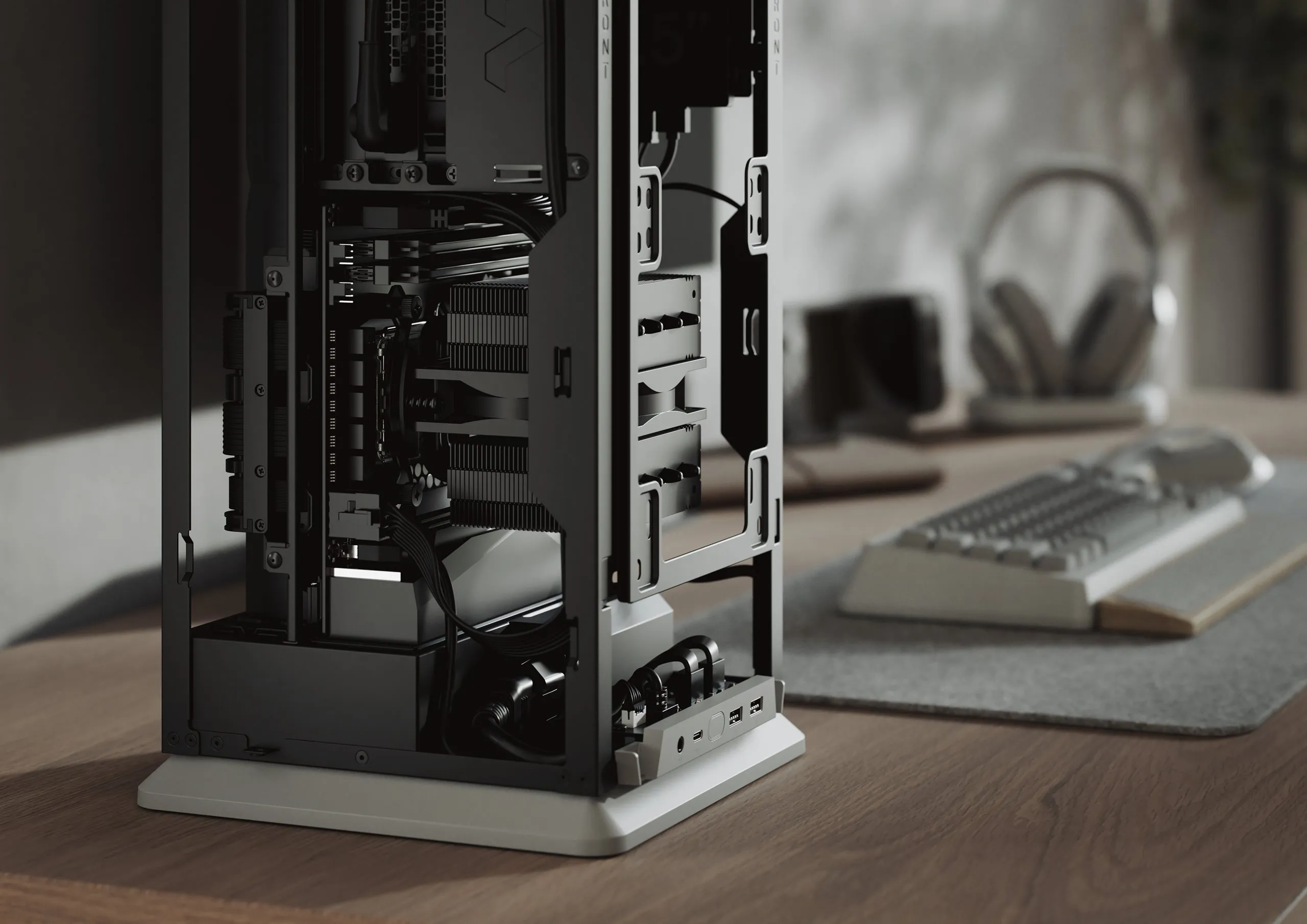 Fractal Design Mood Mini-ITX Small Form Factor Case (Light Gray) overview 9