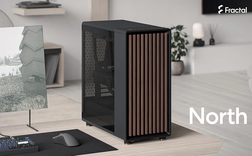 Fractal Design North Charcoal Black TG Dark Mid-Tower Case overview 1