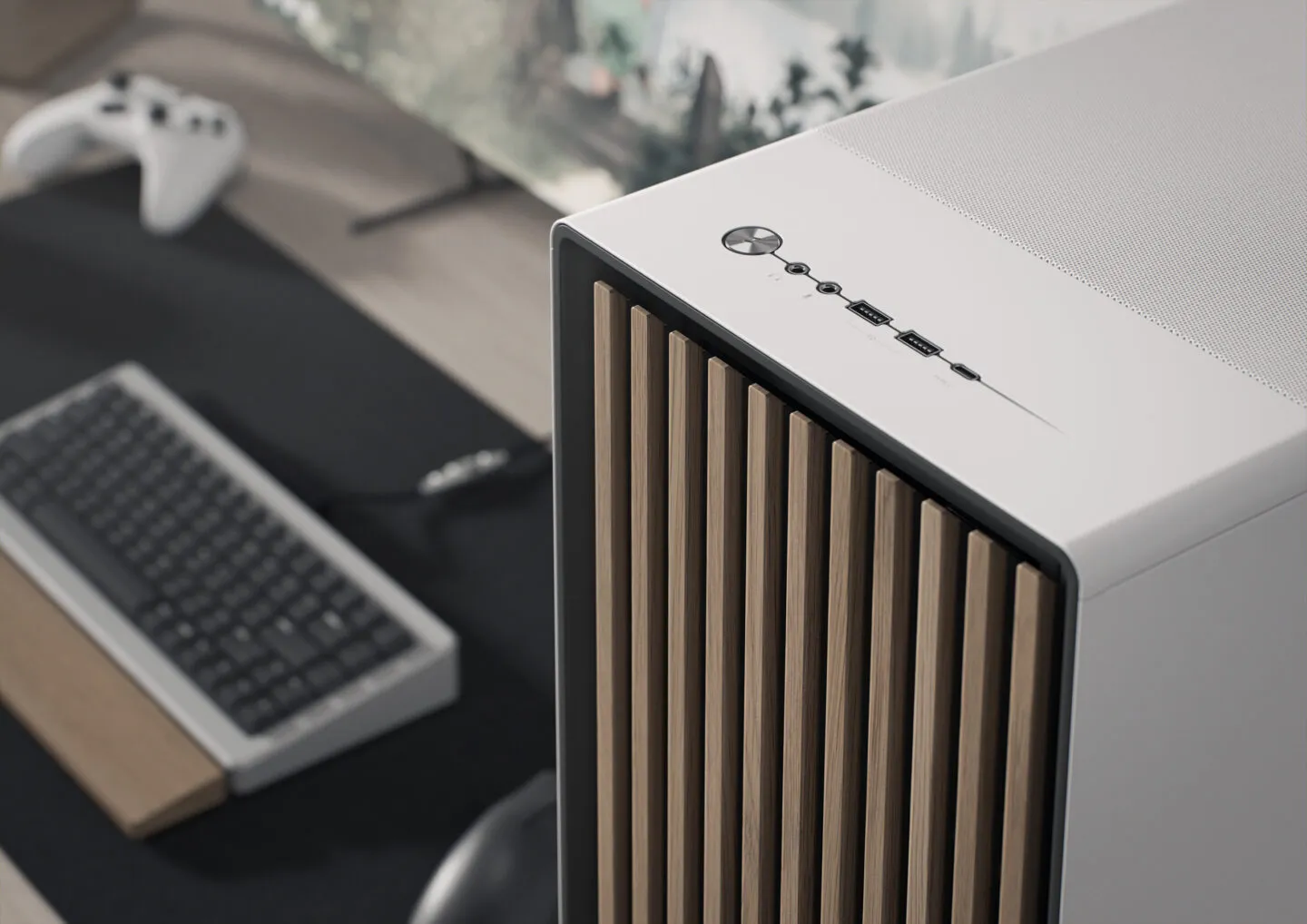 Fractal Design North XL Charcoal Black TG Dark (E-ATX) Mid Tower Cabinet overview 2
