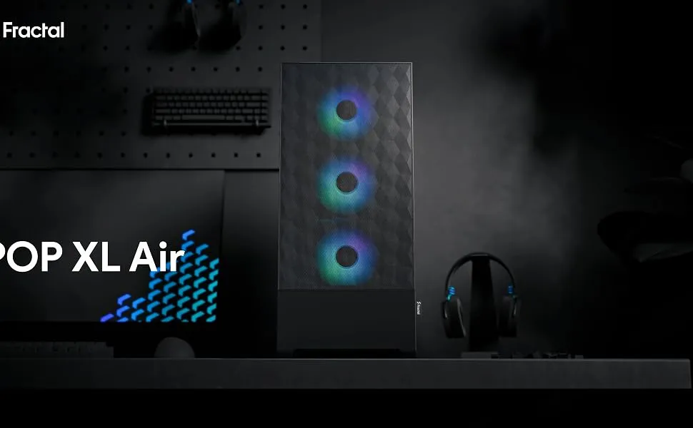 Fractal Design Pop XL Air RGB (E-ATX) Mid Tower Cabinet (Black) overview 1