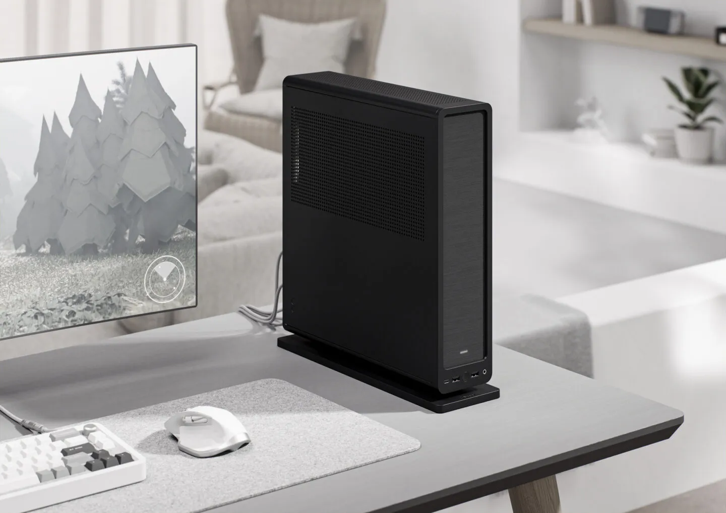 Fractal Design Ridge Mini-ITX Small Form Factor Case (Black) overview 1