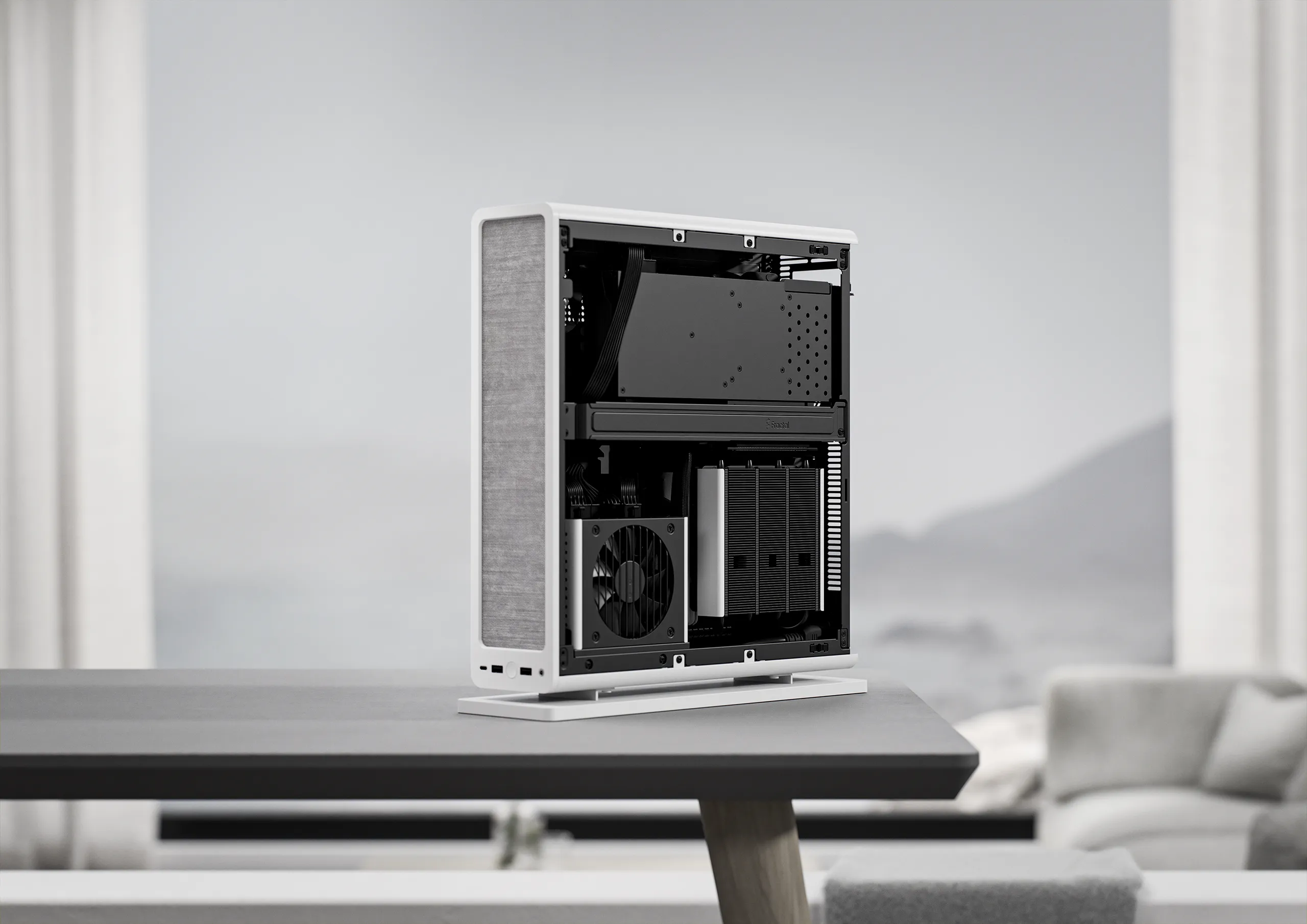 Fractal Design Ridge Mini-ITX Small Form Factor Case (White) overview 2