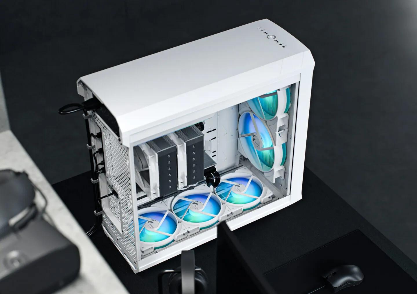 Fractal Design Torrent RGB TG Clear Tint (E-ATX) Mid Tower Cabinet (White) overview 2