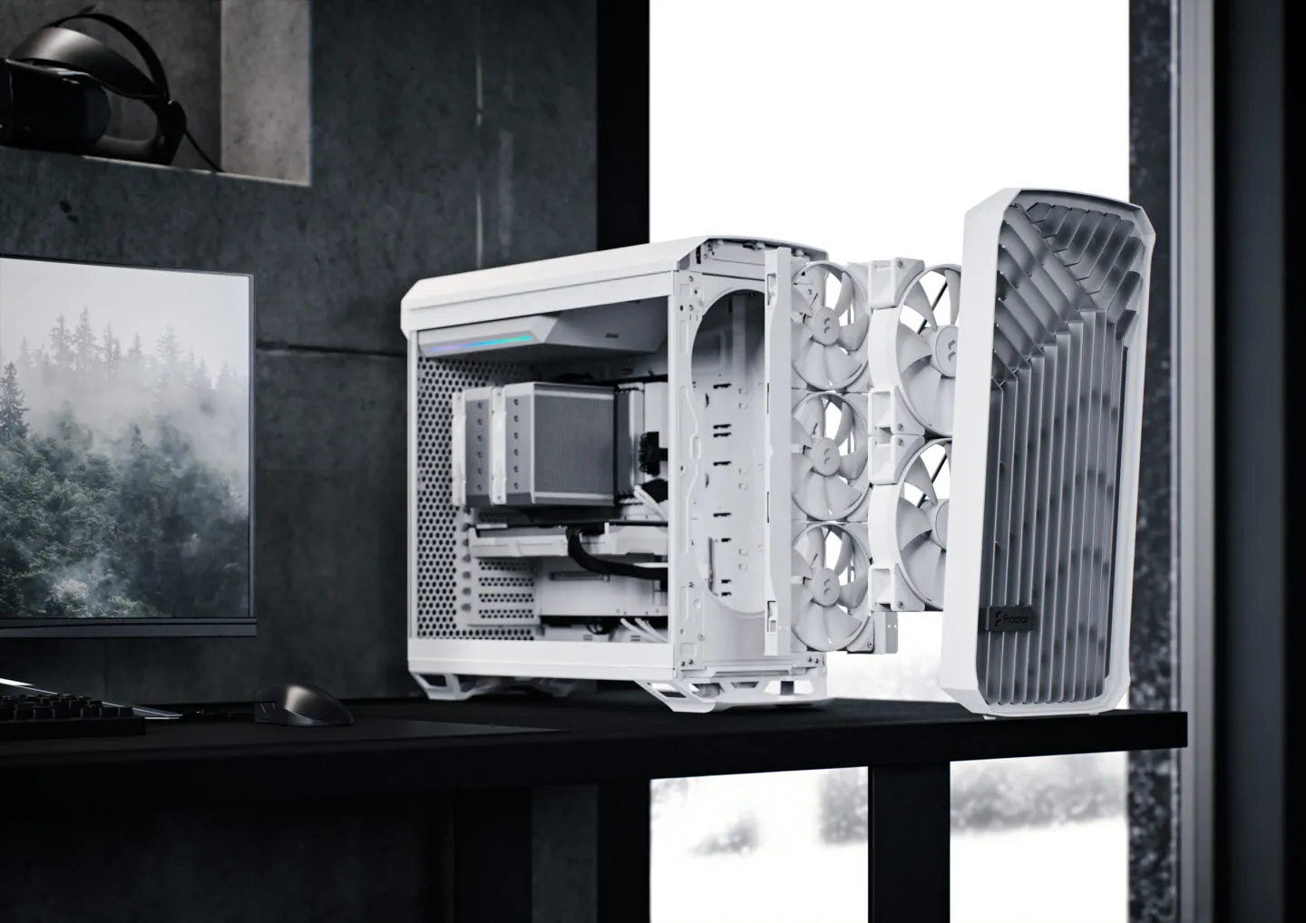 Fractal Design Torrent RGB TG Clear Tint (E-ATX) Mid Tower Cabinet (White) overview 3