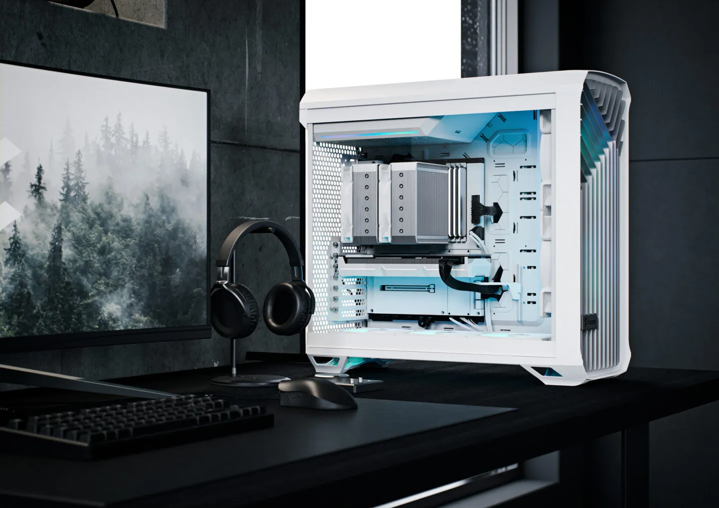 Fractal Design Torrent RGB TG Clear Tint (E-ATX) Mid Tower Cabinet (White) overview 5