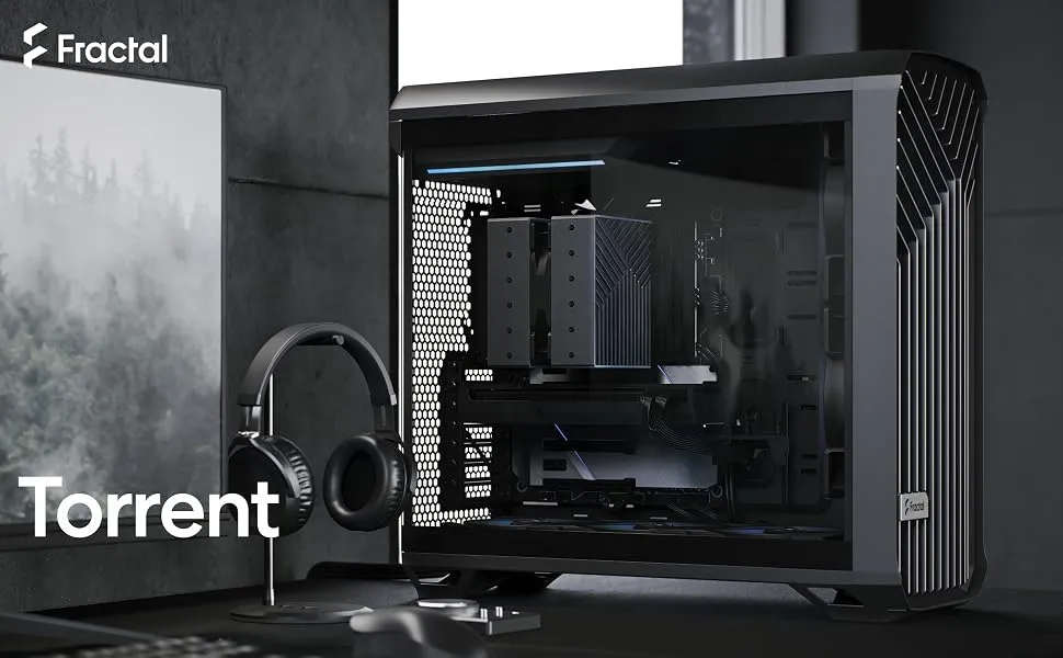 Fractal Design Torrent Solid (E-ATX) Mid Tower Cabinet (Black) overview 1