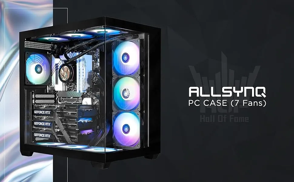 GALAX HOF Allsynq ARGB ATX Mid Tower Case (Black) overview 1