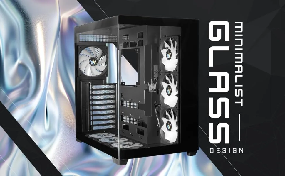 GALAX HOF Allsynq ARGB ATX Mid Tower Case (Black) overview 3